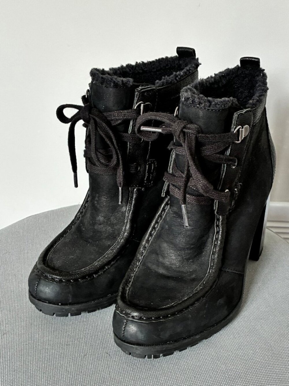 Ankles boots - Bottines à talons lacées Sam Edelman Madge – Taille 7.5M / 37.